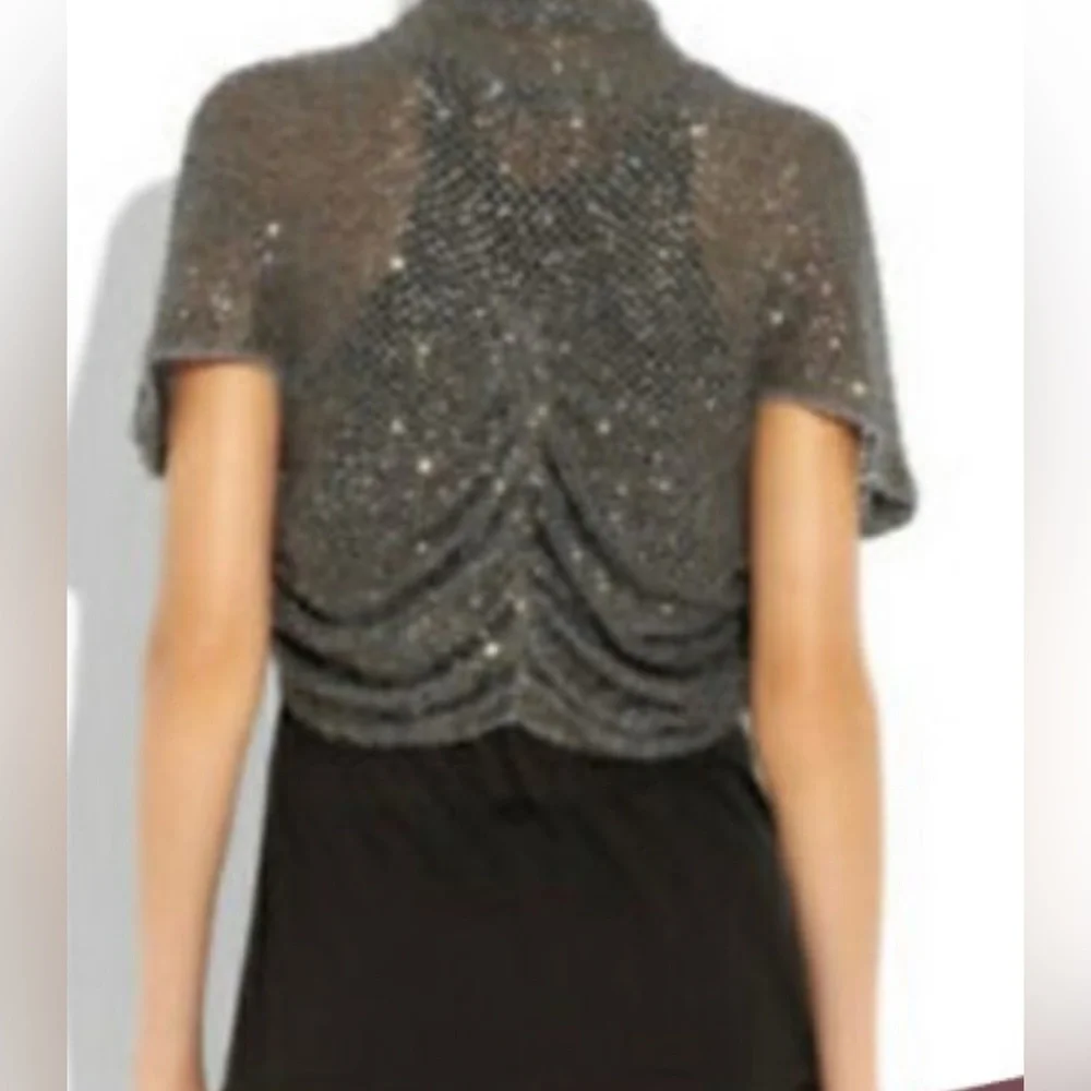 Alice + Olivia metal sequin shrug - Picture 5 of 14